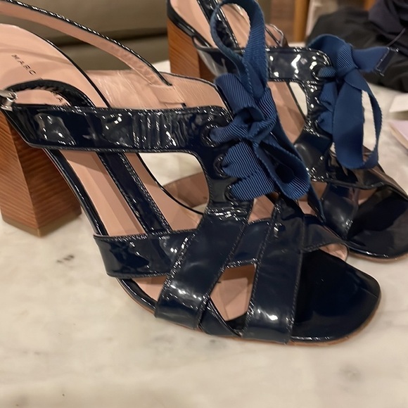 Marc by Marc Jacobs Blue Patent Leather Sandals - Picture 7 of 11